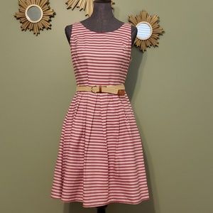 {Jones New York} Candy Stripe Dress w/ Belt